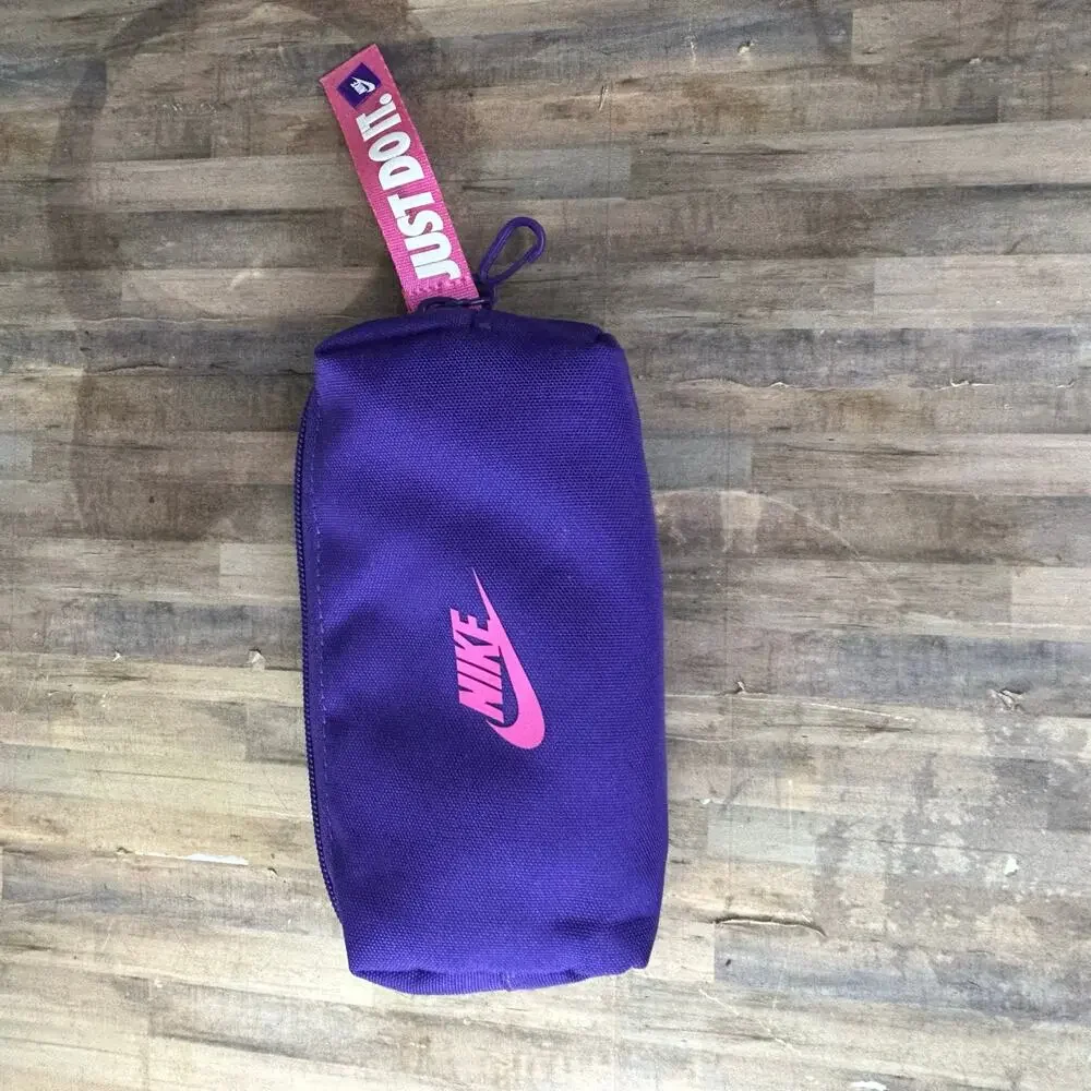 Nike Purple Pencil Gym Organizer Zipper Pouch Lightweight LOOK AT PICTURES